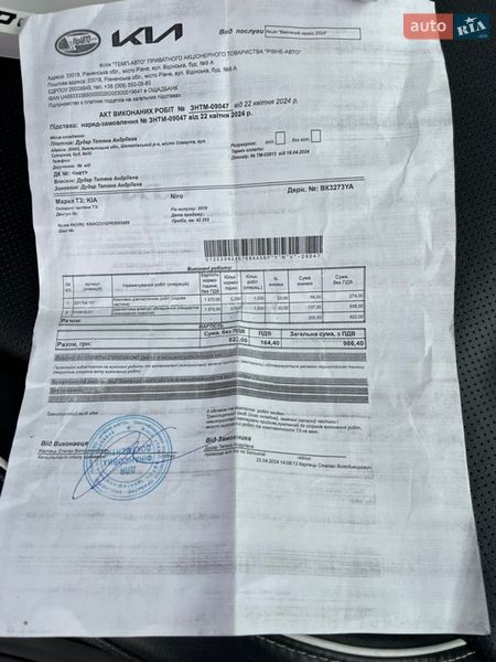 Внедорожник / Кроссовер Kia Niro 2019 в Ровно