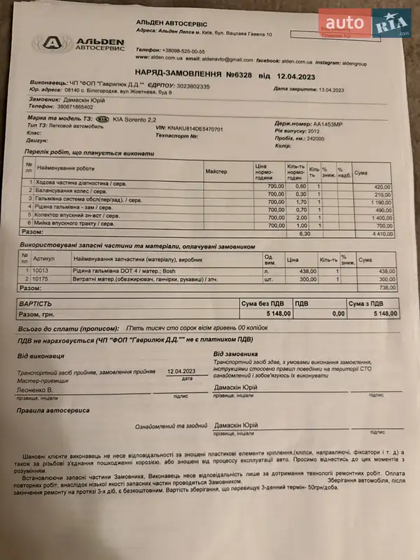 Позашляховик / Кросовер Kia Sorento 2013 в Києві документ 5 фото Позашляховик / Кросовер Kia Sorento 2013 в Києві документ