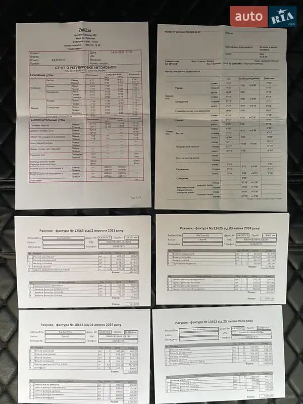 Внедорожник / Кроссовер Kia Sorento 2017 в Киеве документ