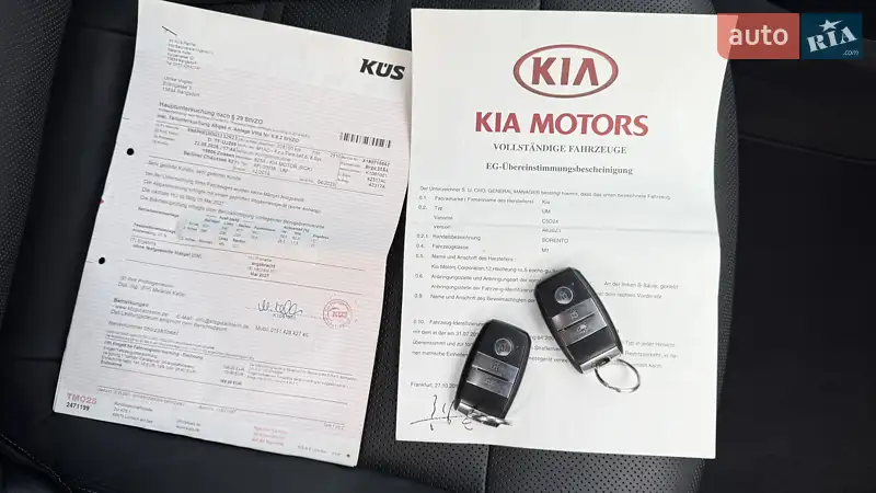 Внедорожник / Кроссовер Kia Sorento 2015 в Черновцах документ