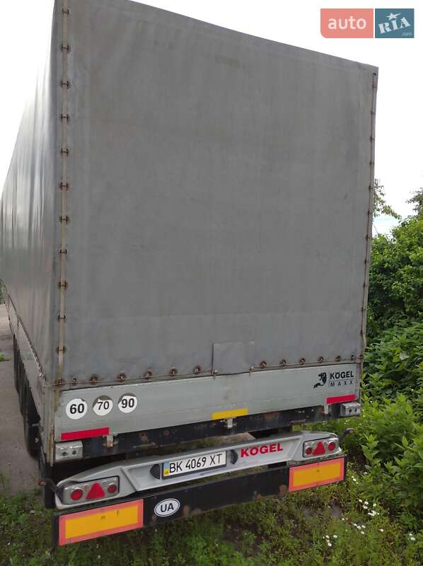 Тентований борт (штора) - напівпричіп Kogel S 24 2008 в Рівному фото Тентований борт (штора) - напівпричіп Kogel S 24 2008 в Рівному