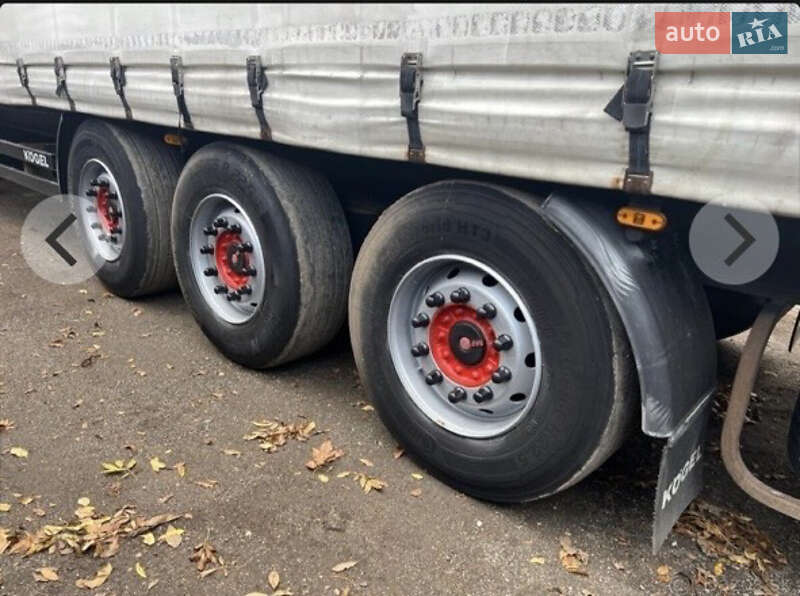 Тентований борт (штора) - напівпричіп Kogel S 24 2014 в Грушево