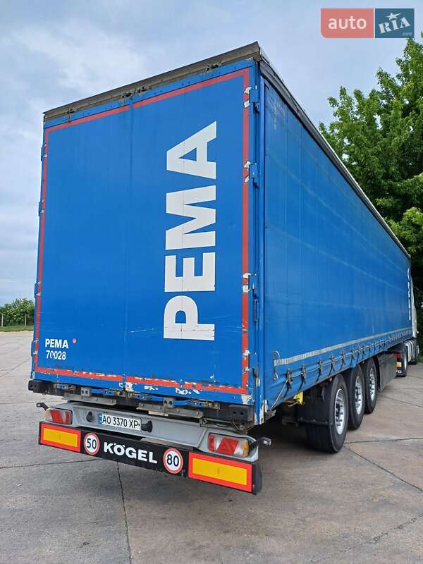 Тентований борт (штора) - напівпричіп Kogel S 24 2013 в Бедевлі