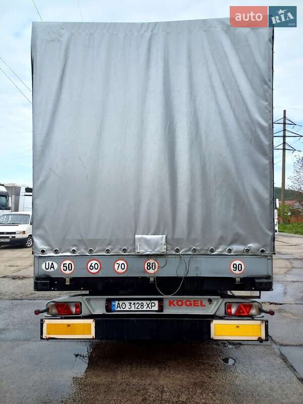 Тентований борт (штора) - напівпричіп Kogel SN 24 2011 в Мукачевому