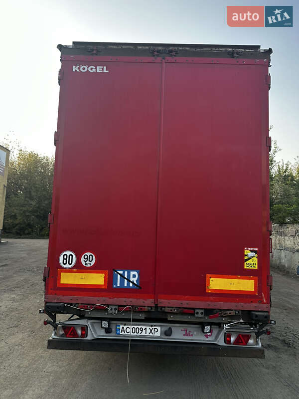 Тентований борт (штора) - напівпричіп Kogel SN 24 2013 в Луцьку