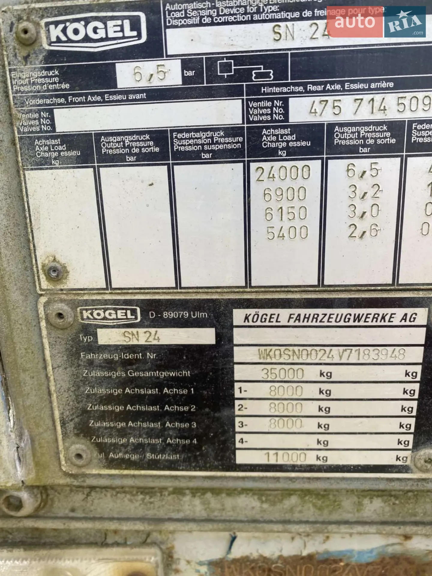 Kogel SN 24 1997 VIN WK0SN0024V7183948 фото оголошення 3 з 7