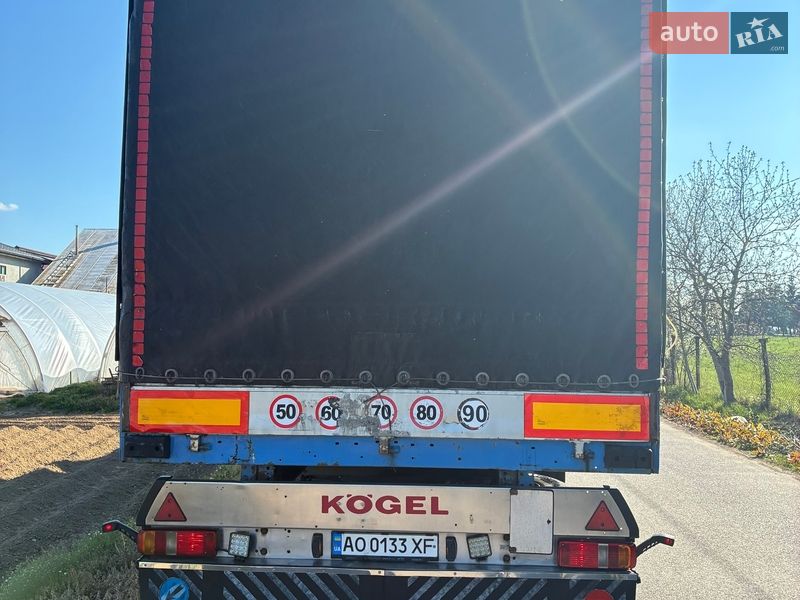 Тентований борт (штора) - напівпричіп Kogel SN 24 2004 в Іршаві