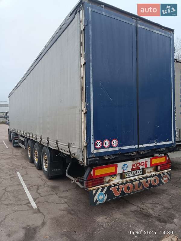 Тентованный борт (штора) - полуприцеп Kogel SNCO 24 2004 в Чернигове