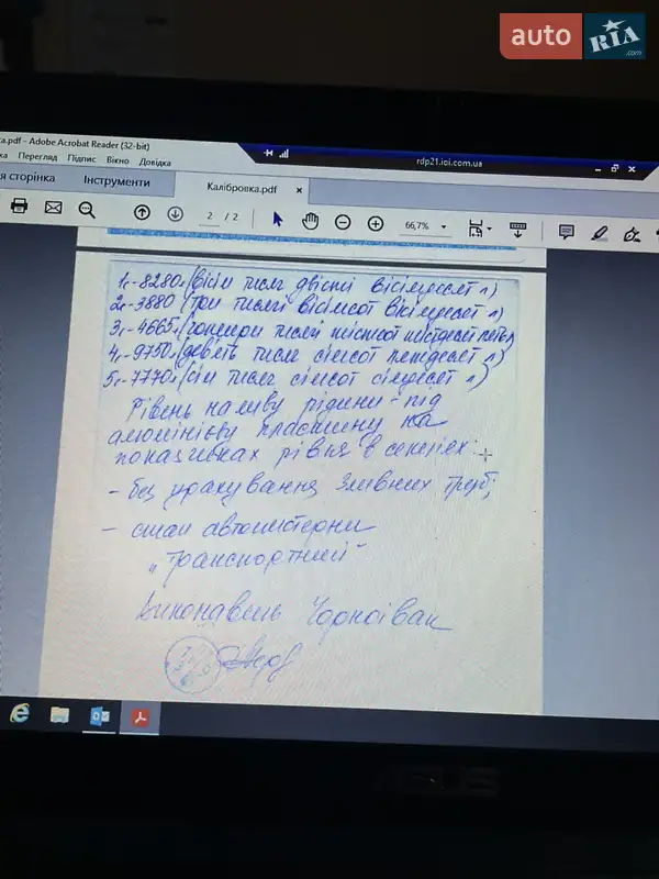 Цистерна полуприцеп Koluman SDDU27 2012 в Вышгороде документ