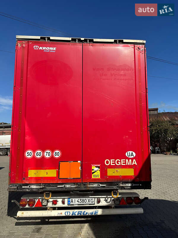 Тентований борт (штора) - напівпричіп Krone SAF 2015 в Коломиї