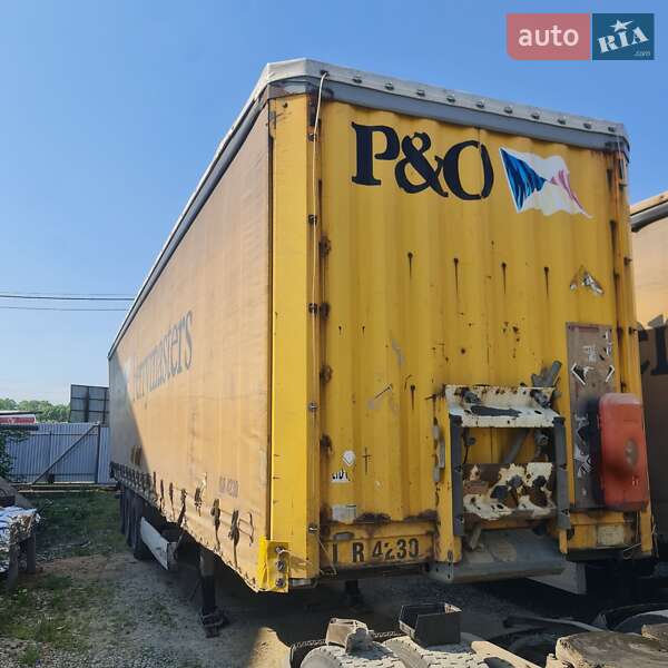 Тентованный борт (штора) - полуприцеп Krone SD 27 2004 в 