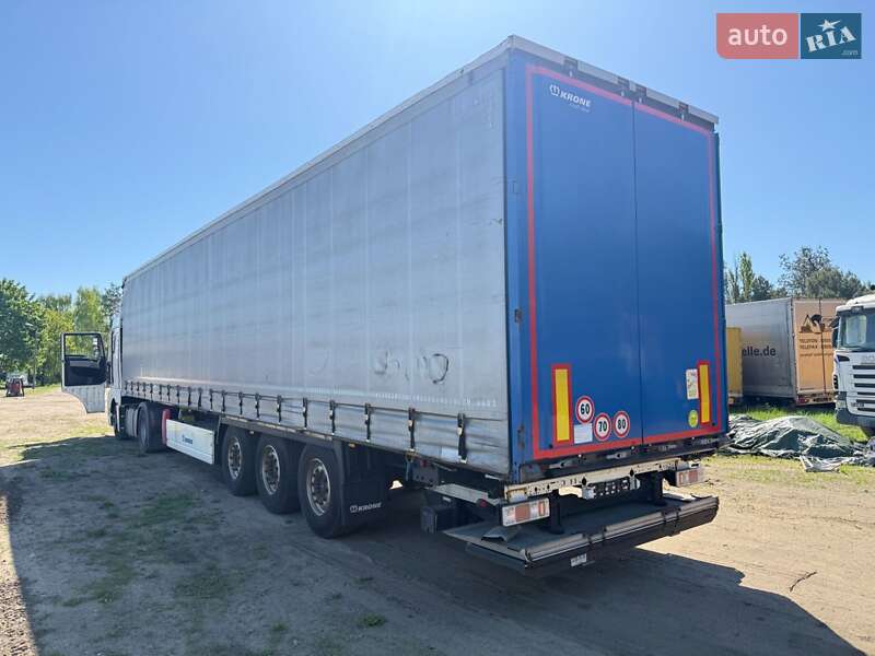 Тентованный борт (штора) - полуприцеп Krone SD 27 2015 в 