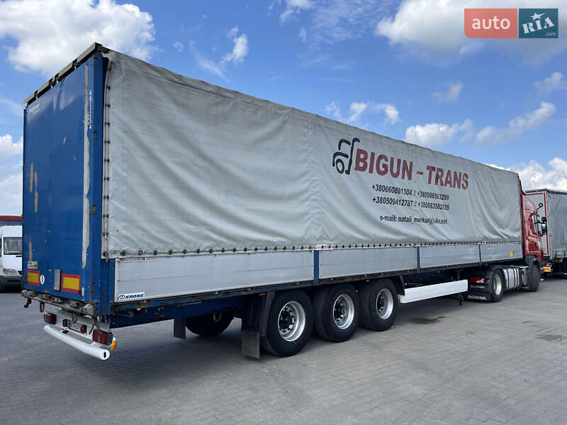 Тентованный борт (штора) - полуприцеп Krone SD 2008 в Сарнах фото 3 Тентованный борт (штора) - полуприцеп Krone SD 2008 в Сарнах