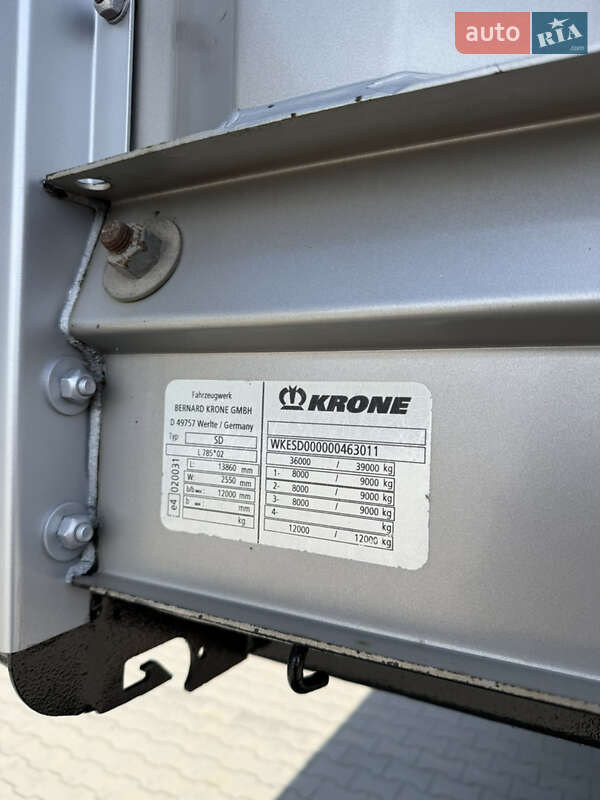 Платформа полуприцеп Krone SD 2010 в Виннице фото 12 Платформа полуприцеп Krone SD 2010 в Виннице