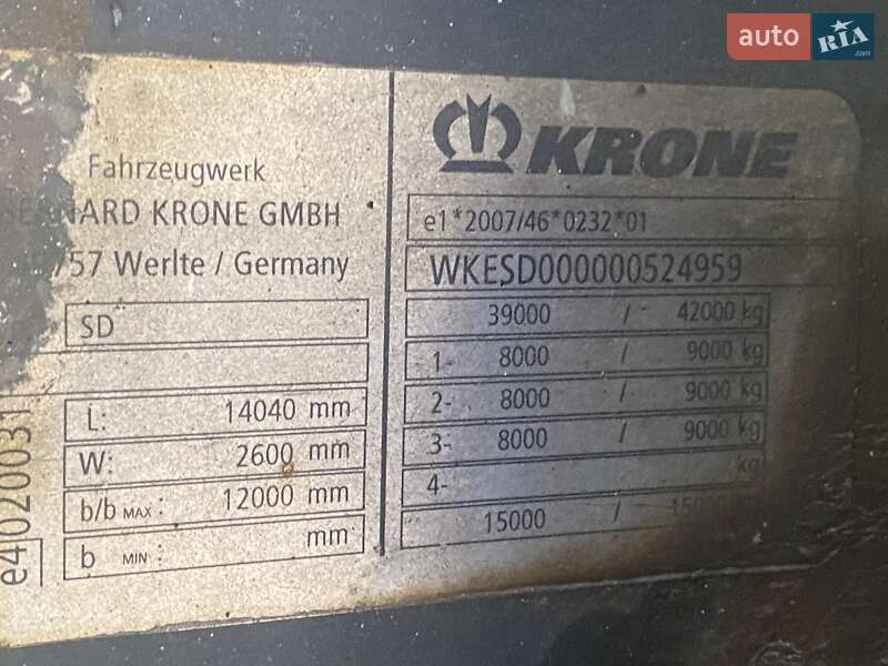 Рефрижератор полуприцеп Krone SD 2012 в Киеве фото 11 Рефрижератор полуприцеп Krone SD 2012 в Киеве