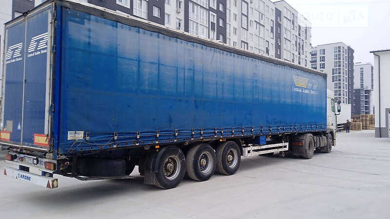 Тентованный борт (штора) - полуприцеп Krone SDP 24 1998 в 
