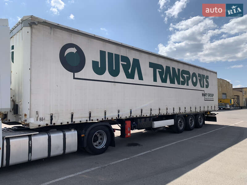 Тентованный борт (штора) - полуприцеп Krone SDP 27 2007 в 