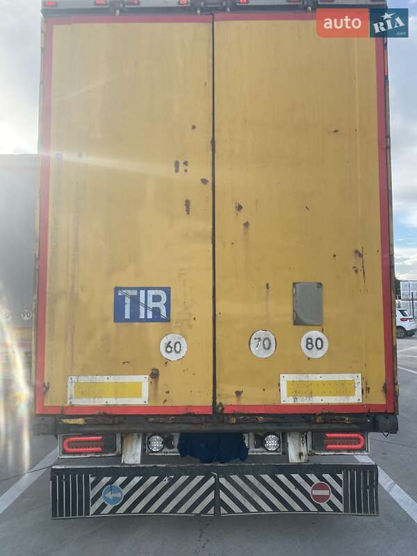 Тентованный борт (штора) - полуприцеп Krone SDP 27 2002 в Ужгороде