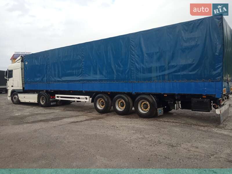 Тентований борт (штора) - напівпричіп Krone SDP 27 1998 в Дубні
