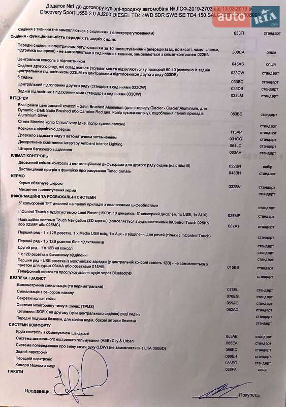 Внедорожник / Кроссовер Land Rover Discovery Sport 2019 в Чернигове