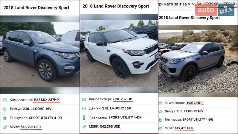 Внедорожник / Кроссовер Land Rover Discovery Sport 2018 в Киеве