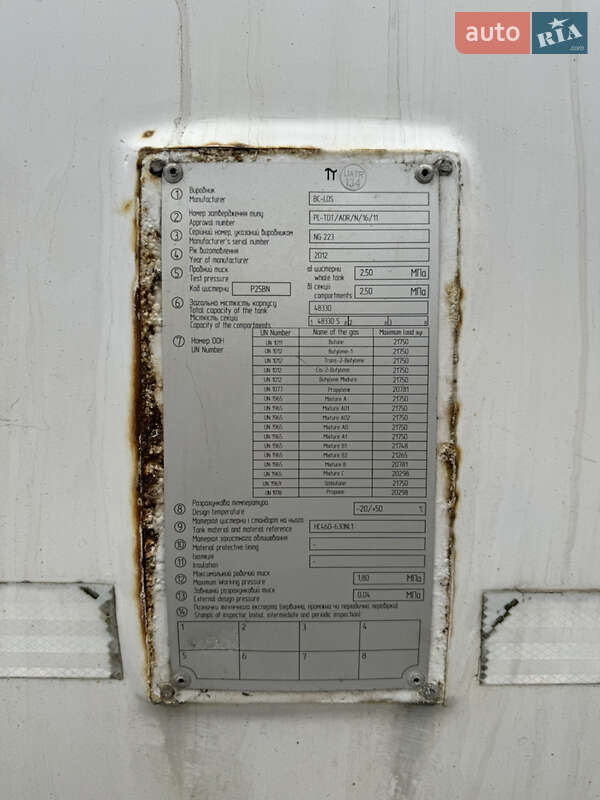 Газовоз LDS NG 2012 в Киеве