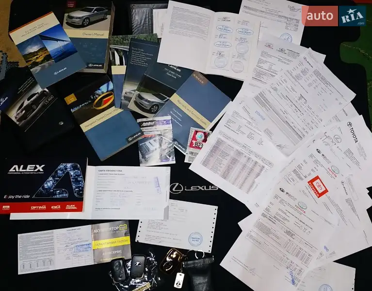 Седан Lexus LS 2008 в Києві документ