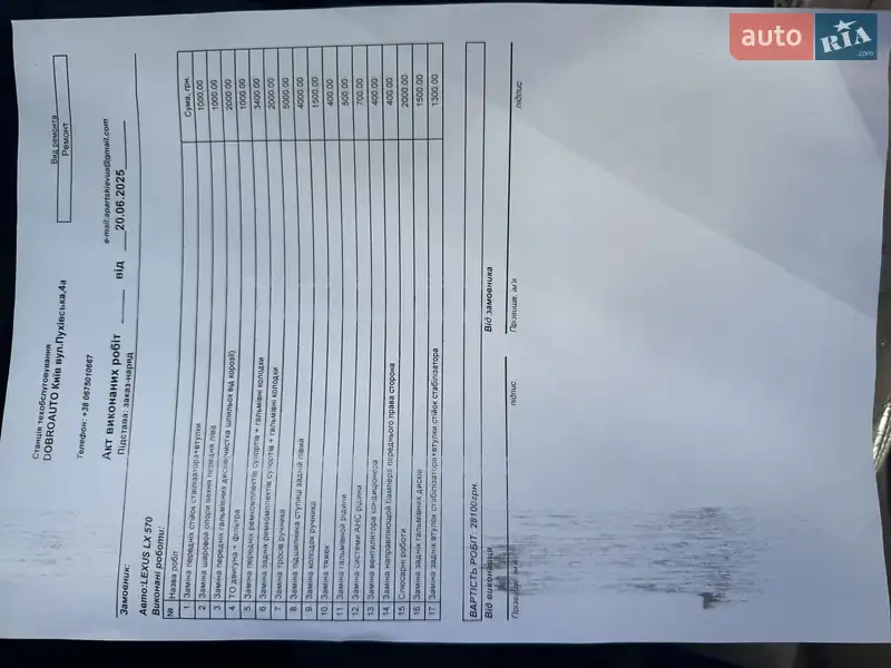 Позашляховик / Кросовер Lexus LX 2008 в Києві документ 2 фото Позашляховик / Кросовер Lexus LX 2008 в Києві документ