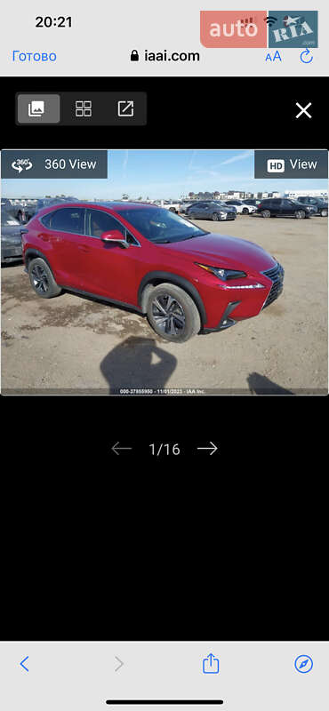 Внедорожник / Кроссовер Lexus NX 2019 в Дубно