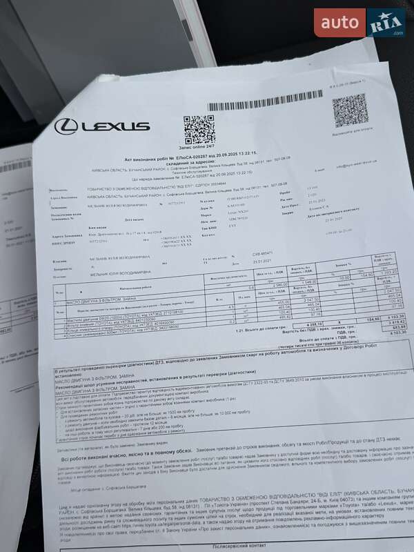 Внедорожник / Кроссовер Lexus NX 2020 в Умани
