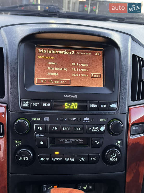Внедорожник / Кроссовер Lexus RX 2002 в Калуше фото 11 Внедорожник / Кроссовер Lexus RX 2002 в Калуше