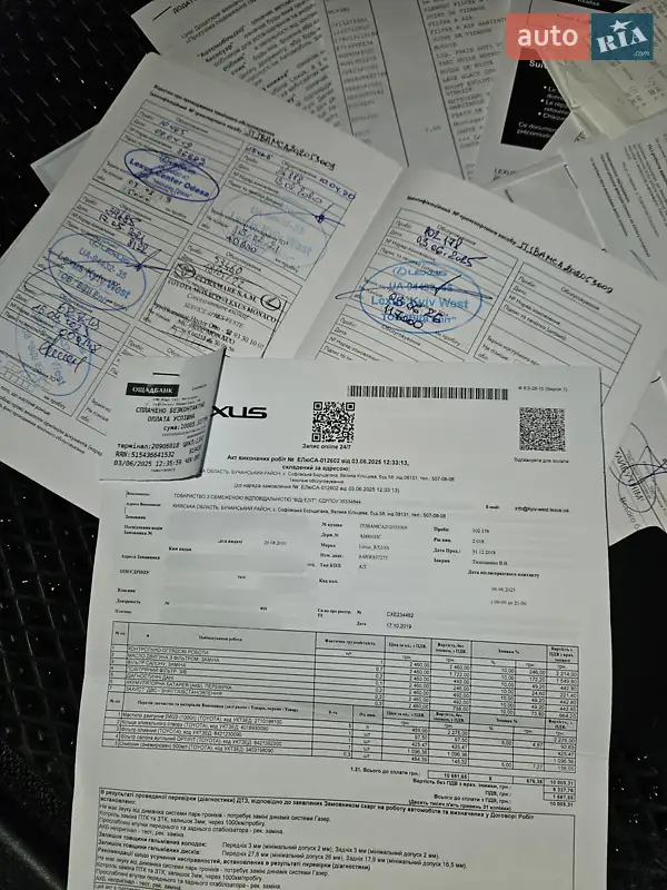 Внедорожник / Кроссовер Lexus RX 2018 в Киеве документ