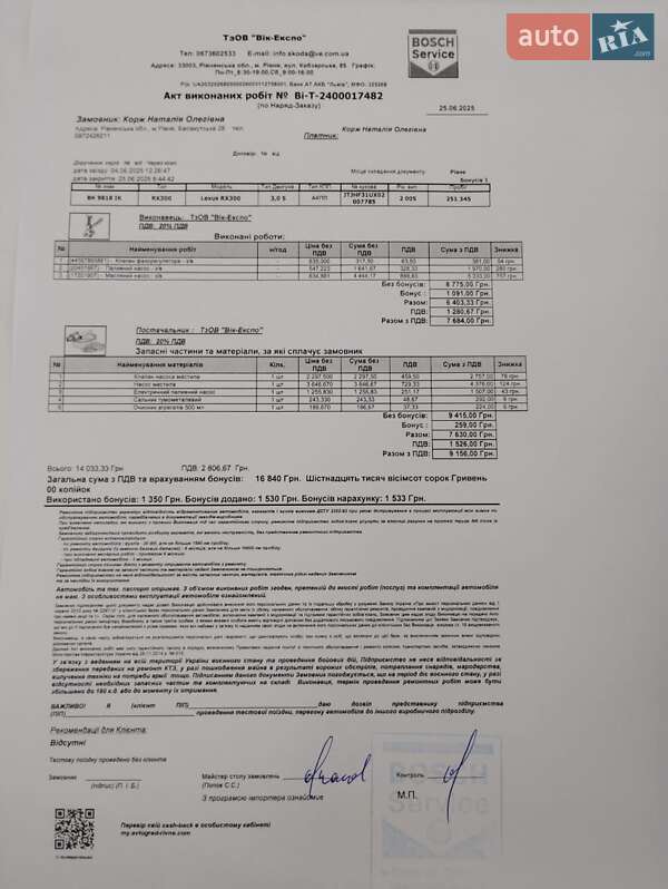 Позашляховик / Кросовер Lexus RX 2005 в Рівному