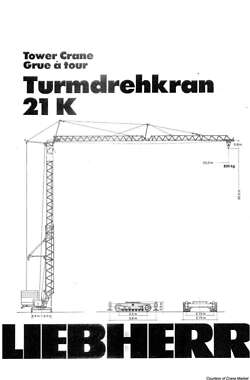 Башенный кран Liebherr 21K 1980 в Калуше