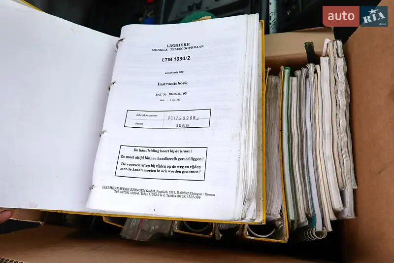 Автокран Liebherr LTM 1030 1998 в Хусте документ 2 фото Автокран Liebherr LTM 1030 1998 в Хусте документ