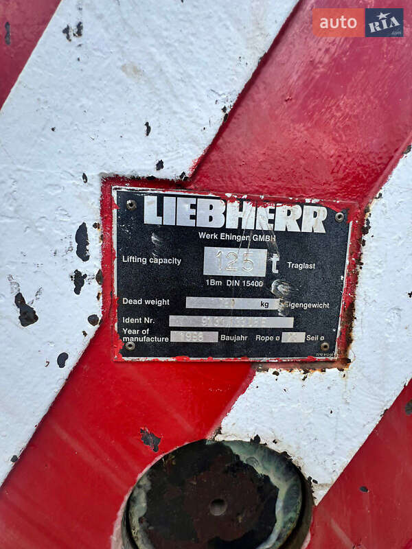 Автокран Liebherr LTM 1998 в Черноморске фото 22 Автокран Liebherr LTM 1998 в Черноморске