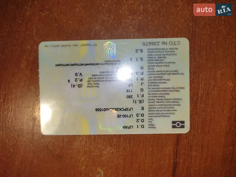 Вантажні моторолери, мотоцикли, скутери, мопеди Lifan CCR 2020 в Вараші документ