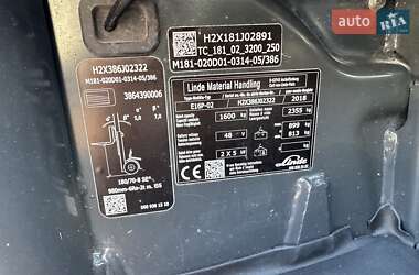 Вилочний навантажувач Linde E16 2018 в Заліщиках фото 8 Вилочний навантажувач Linde E16 2018 в Заліщиках