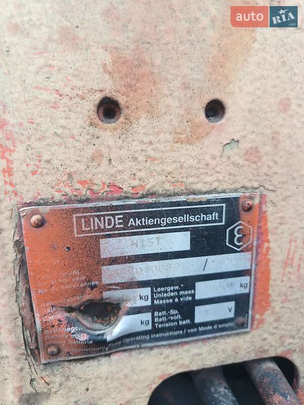 Вилочный погрузчик Linde H 15Т 1991 в Тернополе