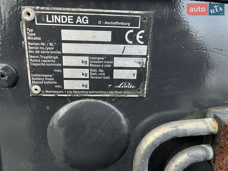 Вилочный погрузчик Linde H 20D-01 1996 в Тячеве