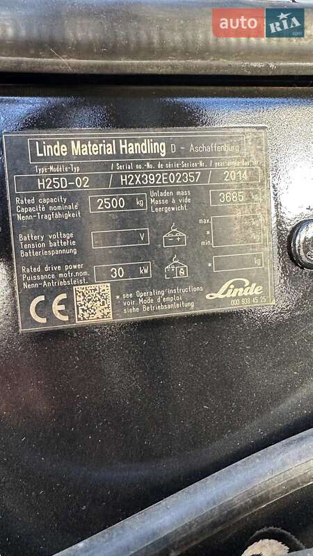 Міні-вантажник Linde H 25D 2014 в Золочеві