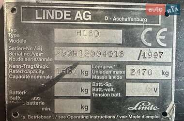 Вилочный погрузчик Linde H16 D 1997 в 
