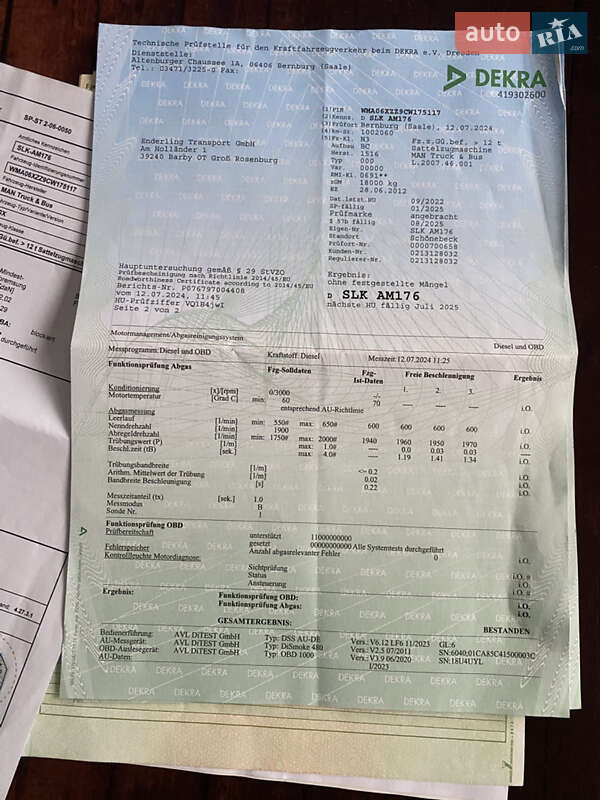 Тягач MAN 18.440 2012 в Виннице