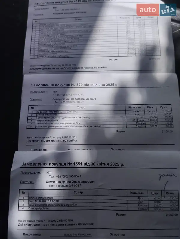 Борт MAN 26.402 1995 в Коростышеве документ 2 фото Борт MAN 26.402 1995 в Коростышеве документ