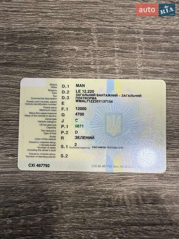 Грузовой фургон MAN LE 12.220 2004 в Ровно