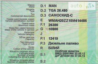 Самосвал MAN TGA 2005 в Тернополе