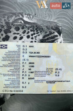 Тентований MAN TGA 2003 в 