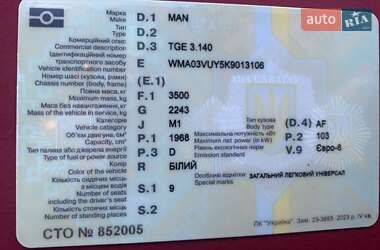 Микроавтобус MAN TGE 2019 в 