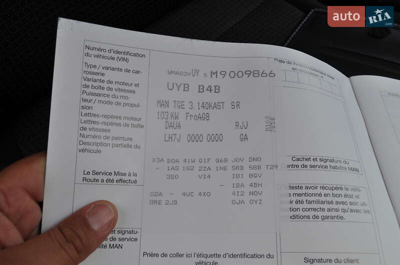 Вантажний фургон MAN TGE 2021 в Києві