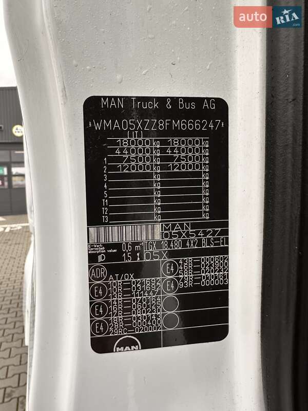 Тягач MAN TGX 18.480 2014 в Луцке